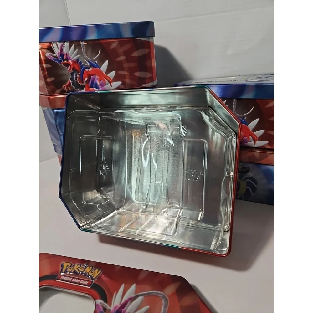 6 Empty Pokémon Card Game Tins‎ - TINS ONLY, NO CARDS TCG With Booster Insert Ex